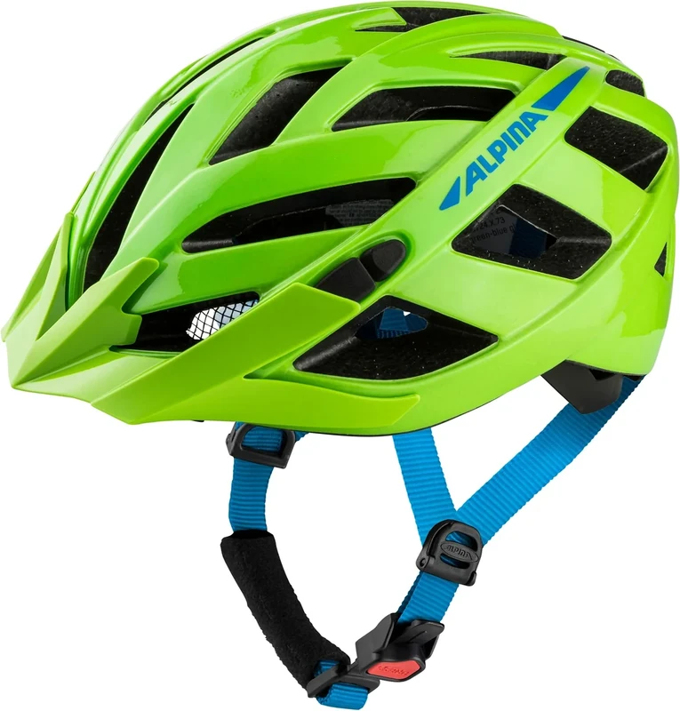 ALPINA Alpina Panoma 3.0 - individuell anpassbarer & gut belüfteter Tourenrad-Helm, optionalen LED-Licht, für Erwachsene, Green-Blue Gloss, 52-57 cm