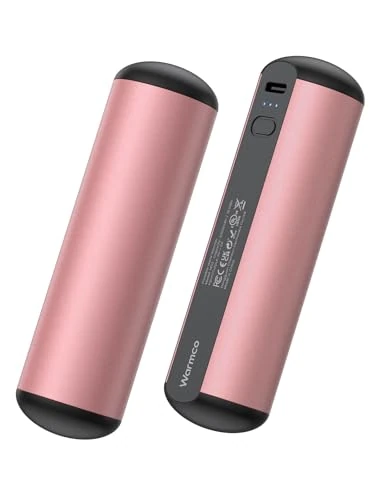 Warmco Magnetische Handwärmer elektrisch 2 Stück, 10000 mAh Handwärmer wiederverwendbar Heizung Tragbar, 3 Heizstufen, Batteriebetriebene Taschenheizung, powerbank, Hält Sie im Winter Warm