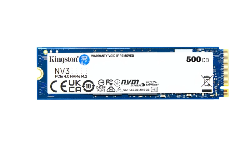 Kingston NV3 NVMe PCIe 4.0 Interne SSD 500GB M.2 2280-SNV3S/500G