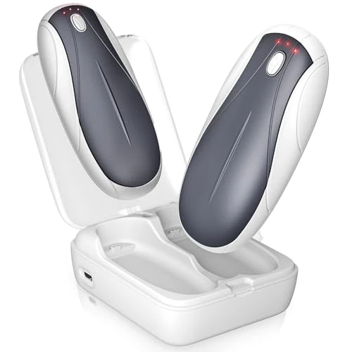 Handwärmer Elektrisch,2-In-1 Magnetic Handwärmer mit Ladefach,14000mah Taschenwärmer mit 3 Wärmestufen,Elektrische Handwärmer für Frauen,Mann,Familien,Golf,Jagd und Camping (Weiß, N7)