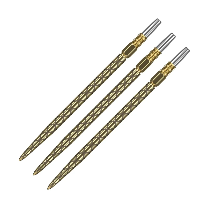 Target Darts Swiss Points, Diamond Pro Swiss Point Dartspitzen (3er Pack Spitzen) 40MM, Gold | Change Dartspitzen, Profi Dart Zubehör