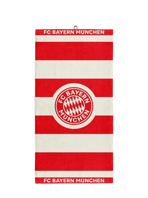 FC Bayern München | Duschtuch| Handtuch | Badetuch | Rot-Weiß | 140 x 70 cm