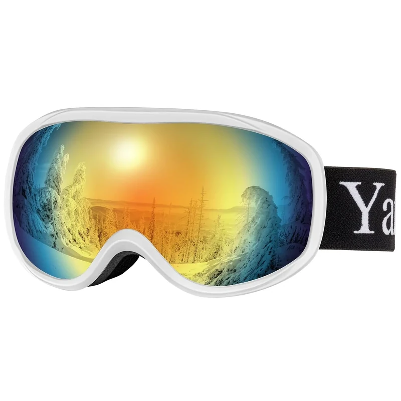 Yafaca Skibrille für Damen Herren Anti-Beschlag Kompatibler Helm Snowboardbrille mit Dual Lens UV 400 Schutz für Brillenträger Kinder Jungen Mädchen