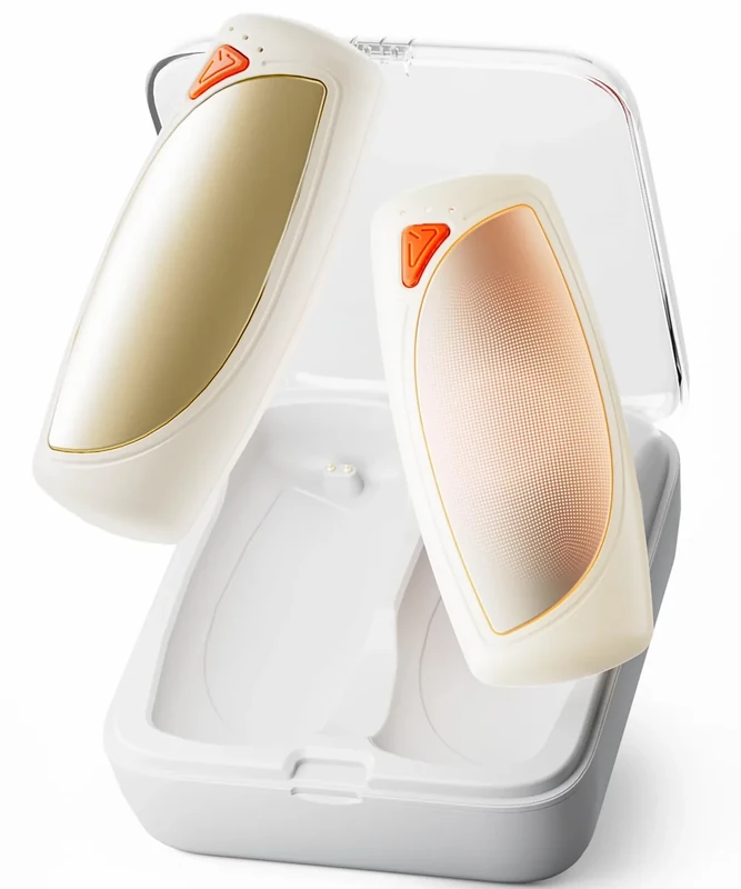 COTOP Handwärmer Elektrisch, 2 Pack Hand Warmers Wiederverwendbar mit Ladecase, 14000 mAh Akku Aufladbar USB c, 3 Stufen Heizung Beidseitig bis zu 55°C, Geschenk für Männer Frauen Camping