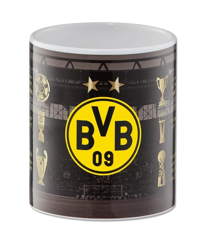 Borussia Dortmund BVB Erfolge Tasse, Keramik, Tasse, 300 ml