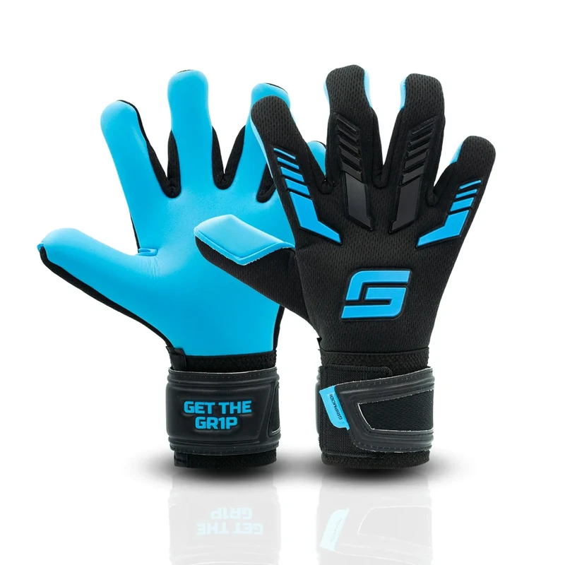GRIPMODE Torwarthandschuhe Kinder Aqua Junior 2.0 - Torhüter Handschuhe mit großer Fangfläche - Fußball Torwarthandschuhe mit 3 mm Griptec Latex für zusätzlichen Grip - Größe 5