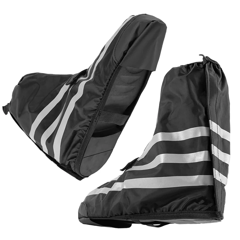 Nogsay wasserdichte Überschuhe Fahrrad,Unisex Regenüberschuhe Fahrrad Wasserdicht,Regenschuhe Fahrrad Überzieher,Regenschutz Gamaschen für Fahrradfahrer mit Reflektoren,Fahrrad Überschuhe Regen