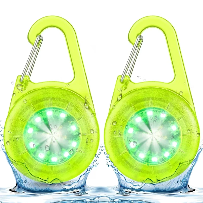 LED Blinklicht Sicherheitslicht IP68 Wasserdicht USB Aufladbar Sicherheit Licht für Kinder Schulranzen Nachtläufer Bergsteiger Hunde Leuchtanhänger Clip Dauerlicht und Blinklicht 2er