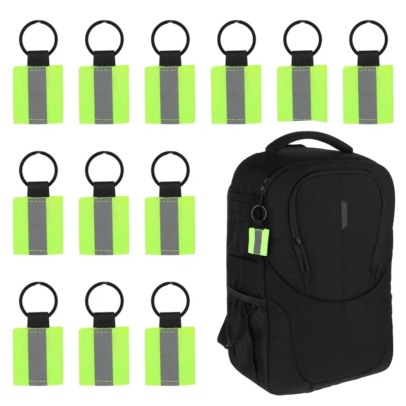 Giantree 12 Stück Reflektierende Anhänger, Reflektierende Schlüsselanhänger Reflektor Kinder, Sicherheits ReflektorAnhänger Kinder Schulranzen Reflektor Anhänger für Schultasche Kleidung Rucksack