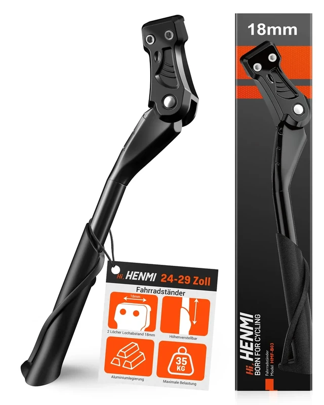 HENMI Fahrradständer 24-29 Zoll,Fahrradständer 18mm lochabstand,Höheverstellbar Fahrradständer 2 Löchern für Fahrräder mit 18mm Lochabstand,Der Fahrrad ständer Loch ist für M5/M6 Schrauben geeignet