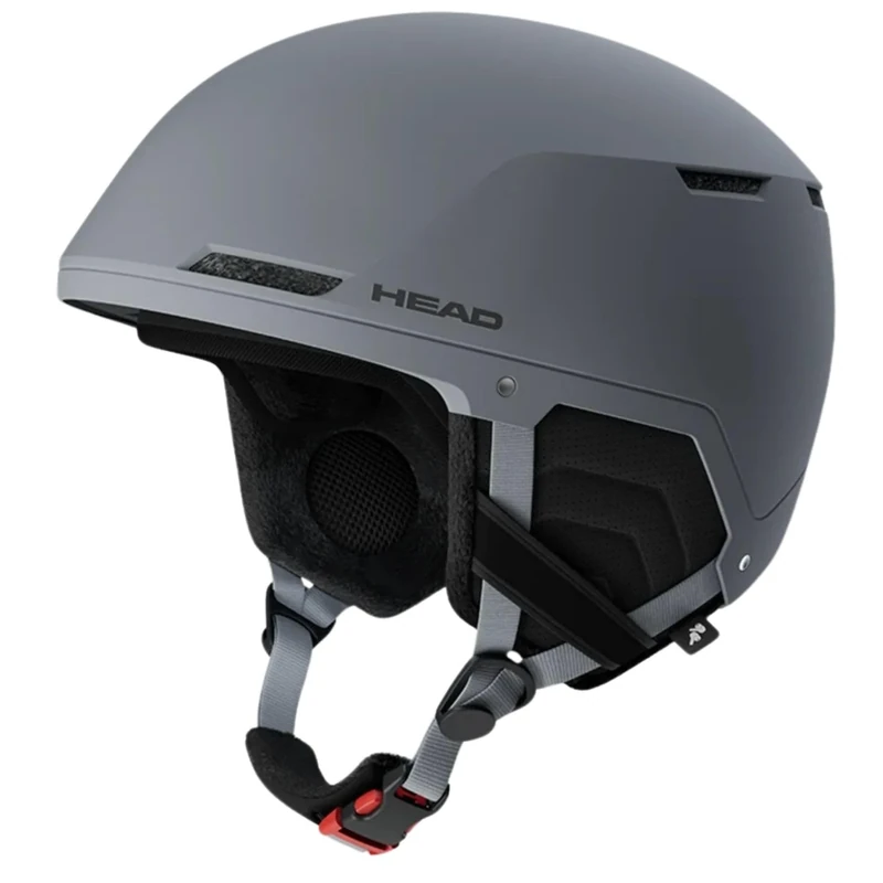 Skihelm Snowboardhelm Ski Snowboard Helm - Head Compact Evo - Ski Helm - mit optimiertem Belüftungssystem - geeignet für Skifahren Snowboarden (grau, XL/XXL (60-63 cm))