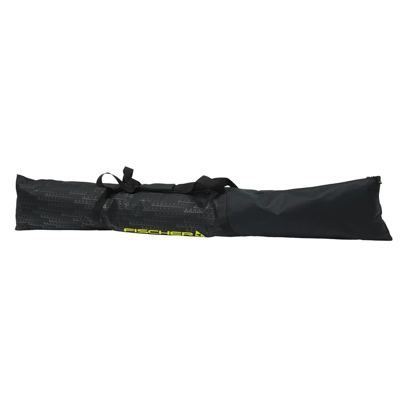 Fischer Skitasche Skisack Skihülle Skicase Eco Alpine - 190 cm Länge - Tasche für 1 Paar Ski mit 2 Stöcken - Robustes Skicover - wasserfest mit Tragegriff - Ski Tasche mit Griff