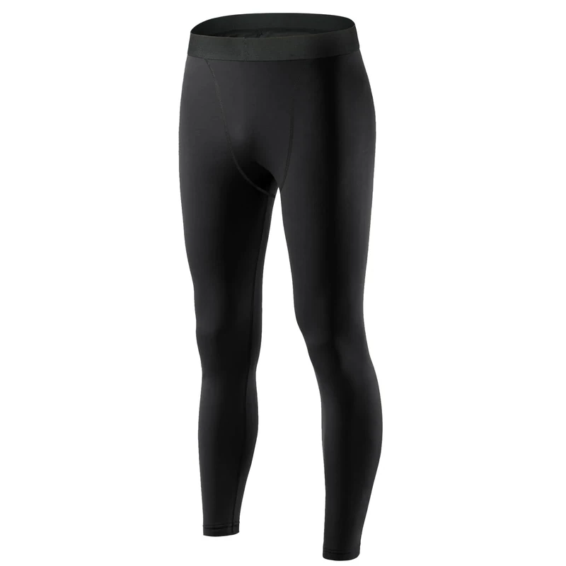 AUYAO Kompressionshose Herren Lange Sportleggings Laufhose Sport Leggings Männer Kompressions-Leggings Lange Tight Hose Unterhose Sporthose Strumpfhos Enganliegende Funktionshose für Fitness Joggen L