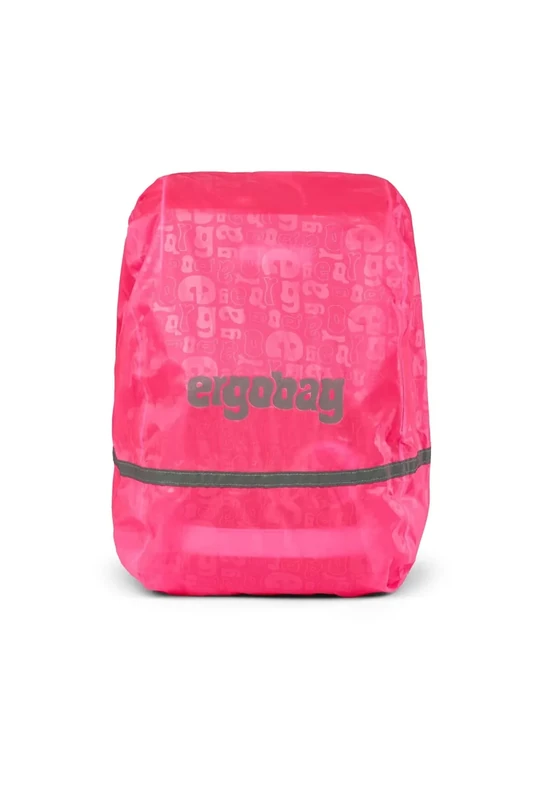 ergobag Regenschutz für Schulranzen und Rucksack, wasserdicht, mit Reflektoren und Gummizug