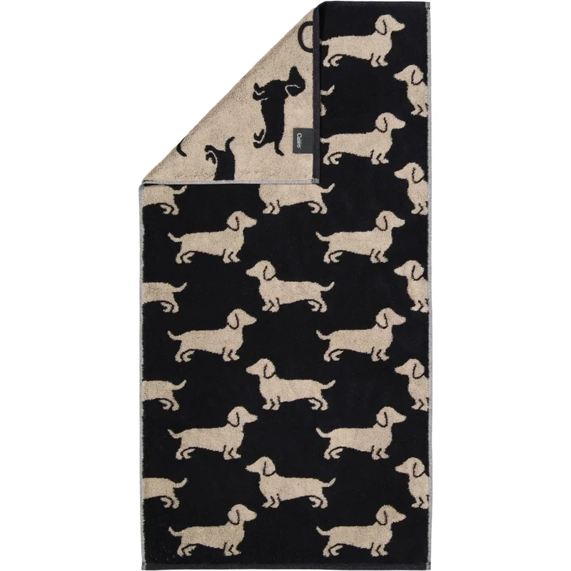 Cawö Handtücher WE Love Dogs 6246 Schwarz-Beige - 93 - Image 1