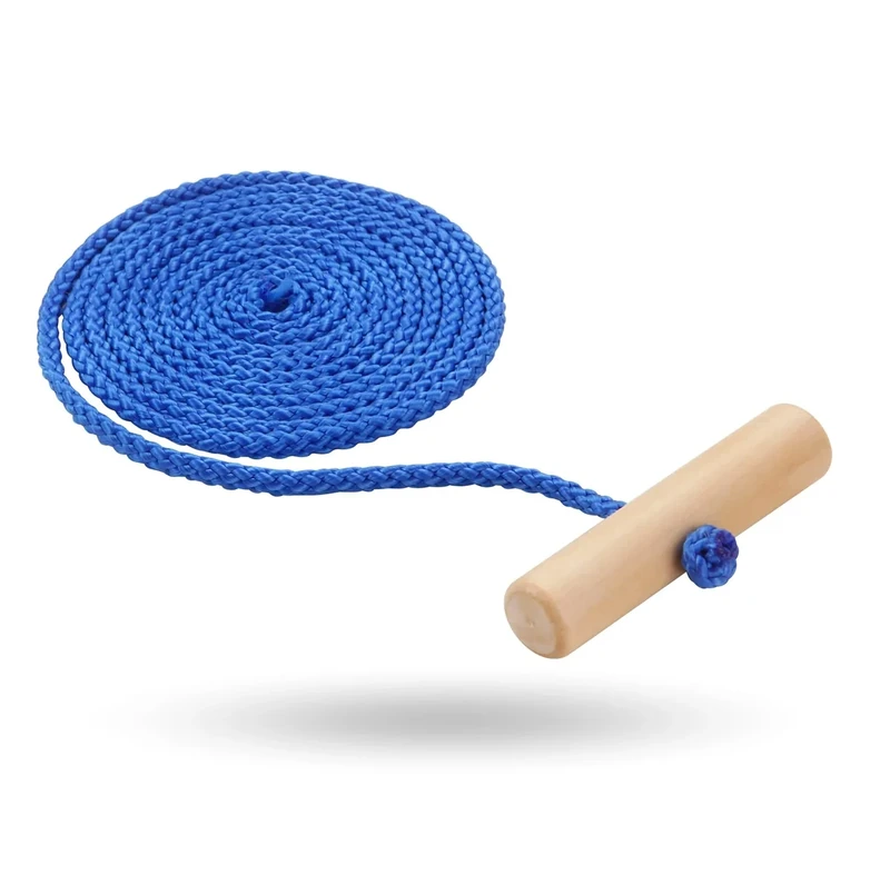 150 cm Schlittenseil - Zugseil - 150 cm - mit Schlaufe Leine Aus Holz - Perfekt als Kordel für Schlitten & Bob & Rodeln für Kinder & Erwachsene