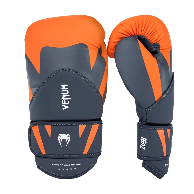 Venum Challenger 4.0 Boxhandschuhe - Orange-Marineblau - 12 Oz