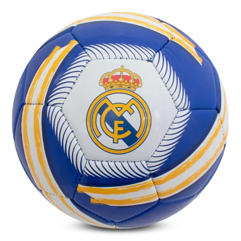 Hy-Pro Offiziell lizenzierter Real Madrid CF Cyclone Fußball, Größe 5, Training, Match, Merchandise, Sammlerstück für Kinder und Erwachsene, Blau