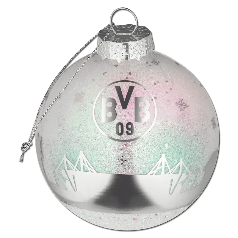 Borussia Dortmund BVB Glitzerkugel Skyline