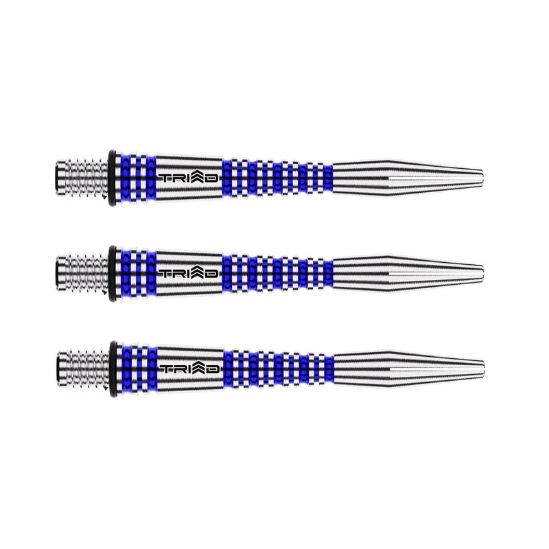 WINMAU Dart Shaft - Triad RX Aluminium Dart Stems - 1 Set pro Packung (insgesamt 3 Dart-Schäfte) - Professionelles Dartzubehör - Blau Kurze Schäfte