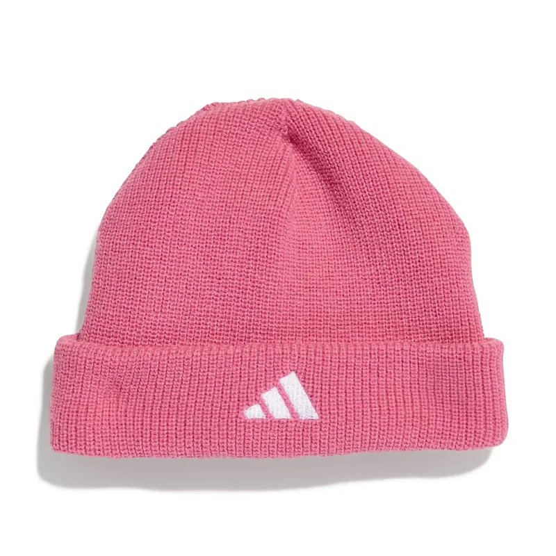 adidas Unisex Kinder Little Kids 3 Stripes Beanie, Pink Fusion, XS