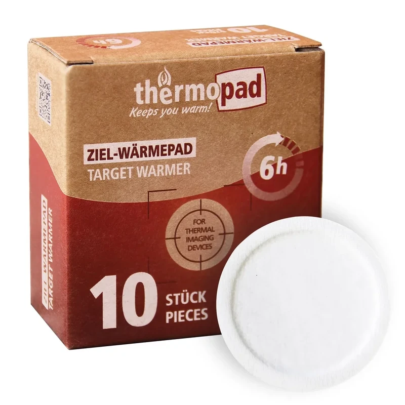 THERMOPAD Zielwärmer - 10er-Box Selbstklebende Wärmepads mit 6 cm Durchmesser - zur Kalibrierung von Wärmebild-Vorsatzgeräten und Wärmebildkameras