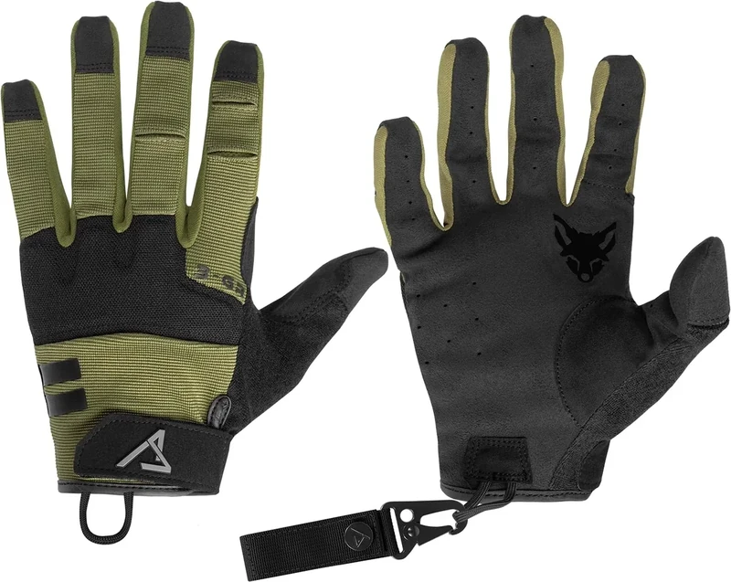 ACE Schakal Einsatz-Handschuh - Outdoor-Handschuhe Taktisch - Handschutz für Paintball und Schießsport - Oliv II - L