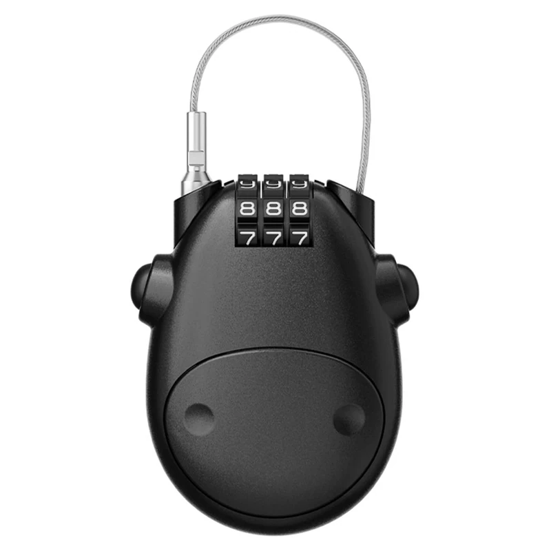 Kabelschloss,Roller Schloss,Schloss für Roller,Fahrradschloss Klein,Rollerschlosss Scooter Kinder,Drahtschloss,3 Zahlenscheiben,75cm Stahlseil,für Fahrräder,Skiern,Helm,Gepäck