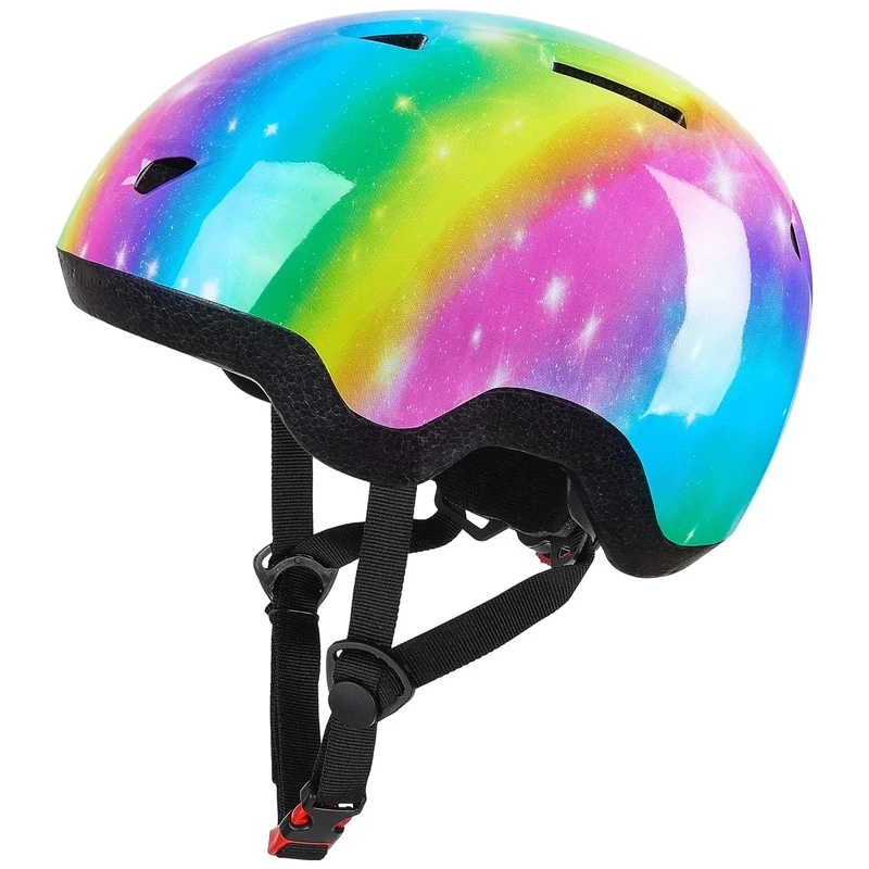 Kinder Fahrradhelm für 1-3 Jahre,Einhorn Helm für Mädchen,Verstellbarer Kinderhelm für Fahrrad,Skateboard,Scooter,Skaten