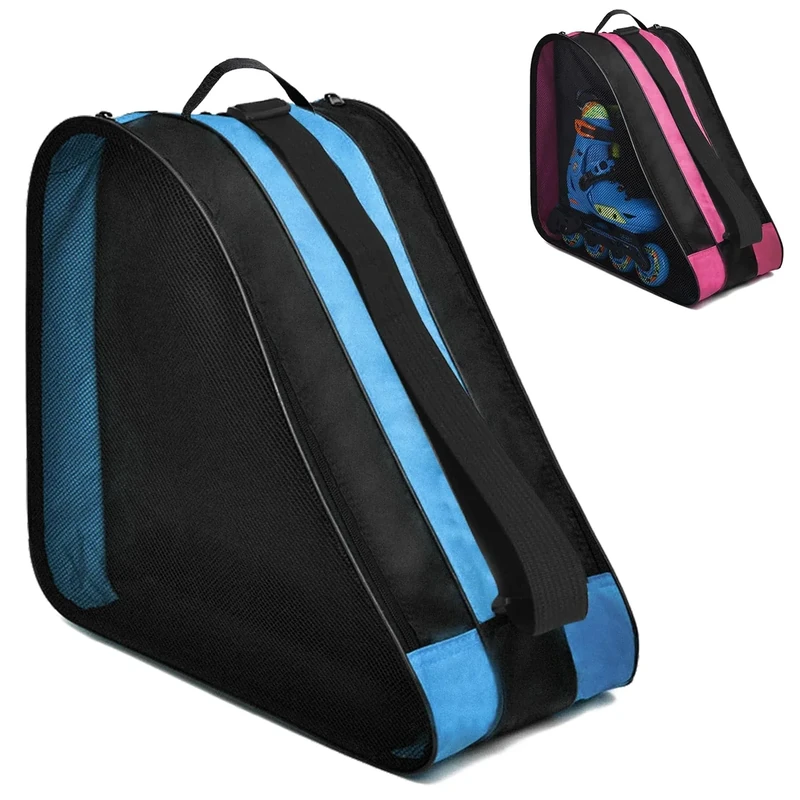 TUZHE Rollschuh Tasche für Kinder und Erwachsene - Schlittschuhtasche mit Inliner-Funktion (Blau)