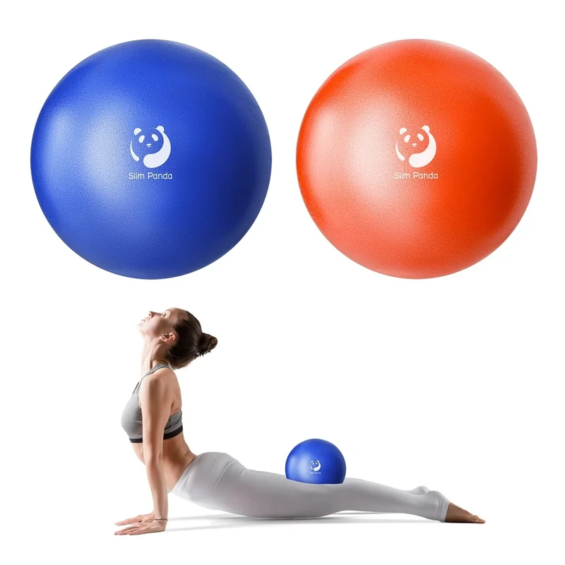 Slim Panda Gymnastikball, 55-85CM Explosionsgeschützt Pezziball Sitzball mit Pumpe, Trainingsball Fitnessball für Senioren Therapie,Schwangerschaft, Fitness, Balance Training（Indigo + Orange）