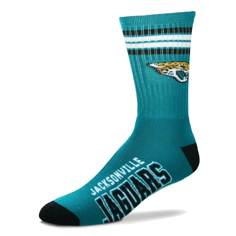 Fanatics For Bare Feet NFL Stripe Team Sock Socks Socken (DE/NL/SE/PL, Numerisch, 37, 42, Regular, Regular, Jacksonville Jaguars)