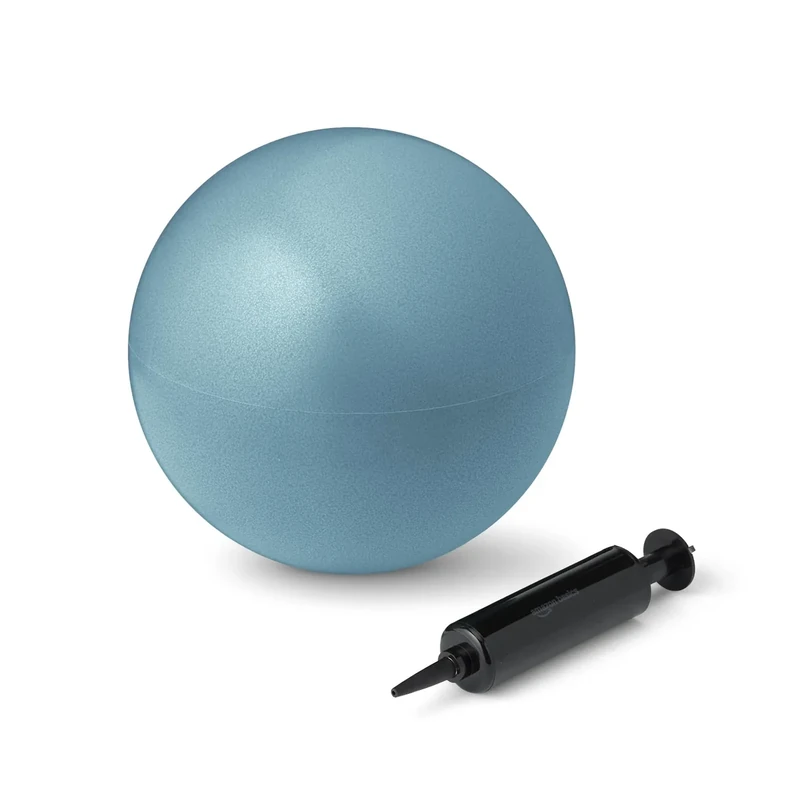 Amazon Basics 22,9 cm Mini-Pilatesball, platzsicherer Gymnastikball für Yoga, Rumpftraining und Fitness, Aqua