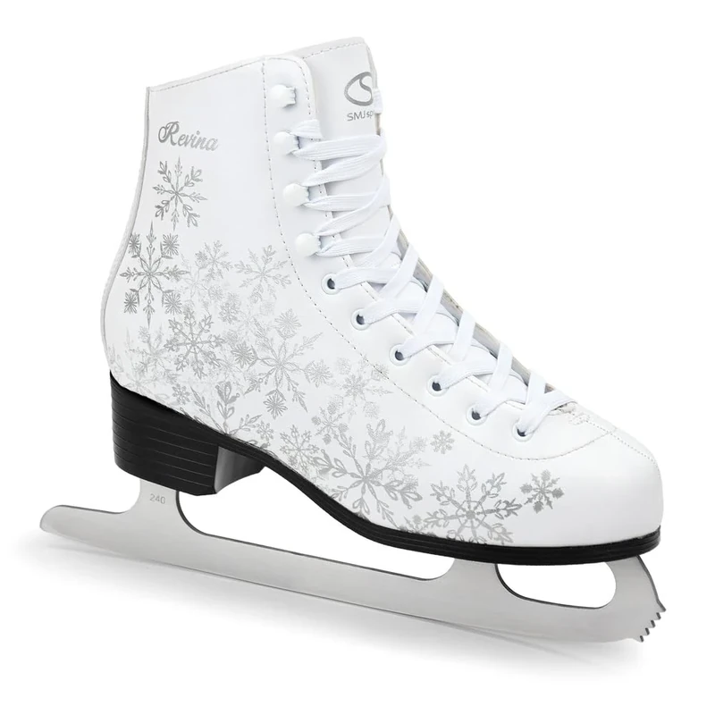 MADIVO SMJ Revina Damen Schlittschuhe Eiskunstlauf Eislaufschuhe Klassische Eislauf Weiß | Größen: 36, 37, 38, 39, 40, 41, 42 (39)