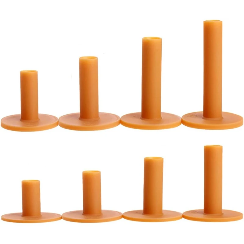 GERUI 8 Stück Golf Tee Gummi Golf Tees für Driving Range Matten Langlebige Gummi-Wintertees Weiche Gummi Range Tee mit Fit Indoor Outdoor Verschiedene Größen 35mm/42mm/54mm/60mm/65mm/70mm/75mm/80mm