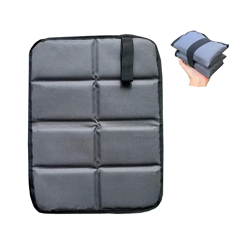 LUHIUMOYA Sitzkissen Outdoor， robust und langlebig, feuchtigkeits- und kältefest, geeignet für Wandern, Camping, Picknick, Sportplätze (grau)