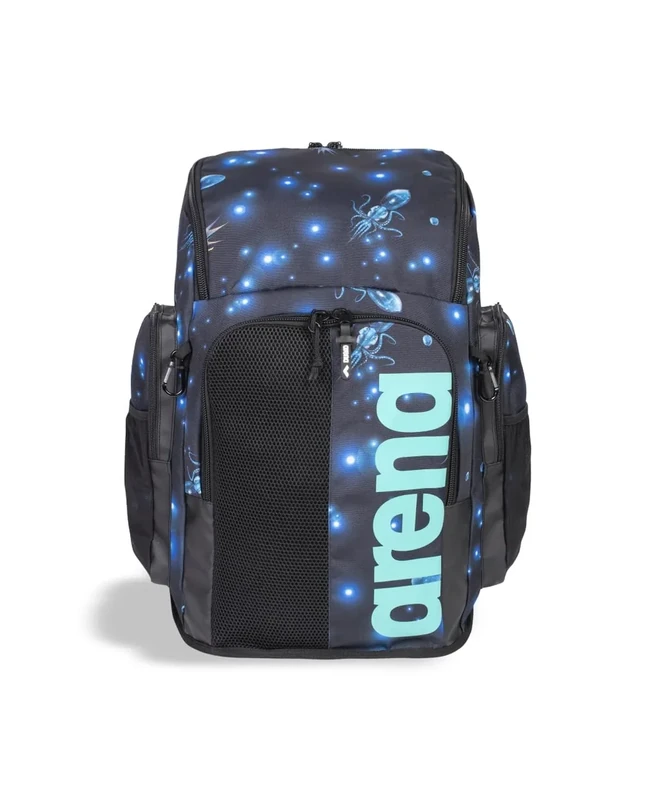 Arena Spiky III Rucksack 45, Schwimmen, Athlet, Sport, Fitnessstudio, große Trainingsausrüstung, Schwimmtasche für Damen und Herren, 45 Liter, Aqua