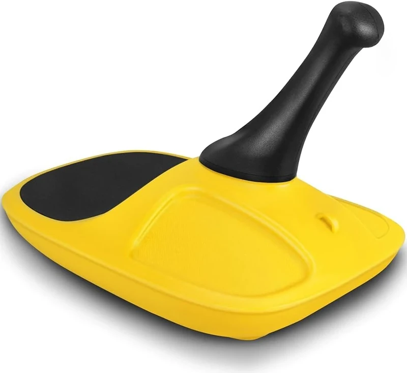 Fannou Bob Schneebob Rodelschlitten Kinderschlitten Zipfelbob Robuster Kunststoffrodel Stabil für Kinder&Erwachsene Schneesport Winter Sports ZIPFEL Schlitten mit einfacher Steuerung bis 100kg-Gelb