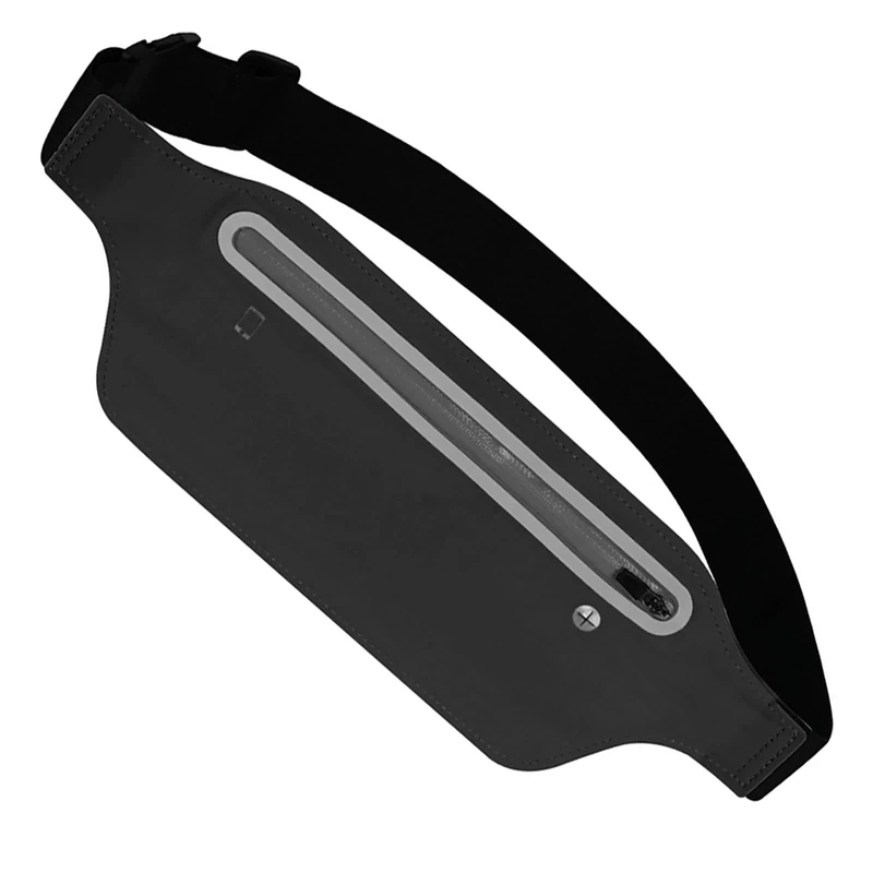 peiqiup Laufgürtel für Handy, Wasserdicht Lauftasche für Damen und Herren, Für Sport Running Joggen Fitnesss Radfahren, Schwarz