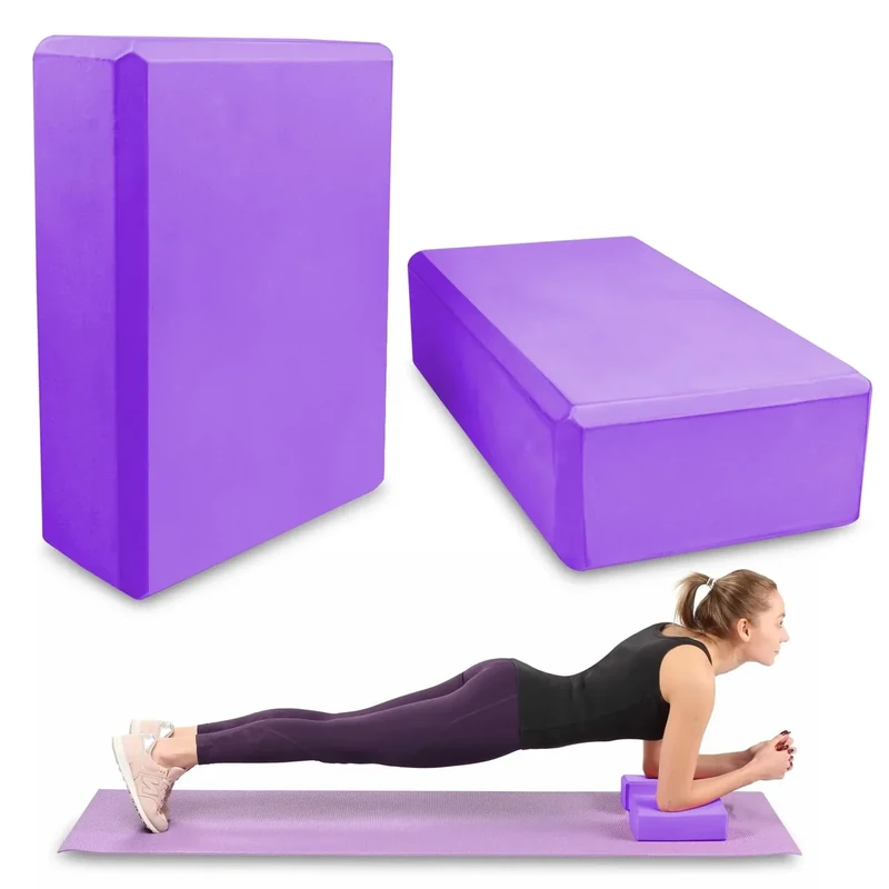 Lixiluxia Yoga Block 2er Set, rutschfeste Blöcke, Erwachsene Yogablöcke, EVA Schaumstoff, für Yoga, Pilates, Meditiation
