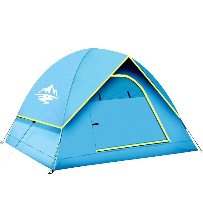 Campingzelt mit Regenfliege, 1 Person Zelt aufgebaut, wetterfestes Zelt für Hinterhof, Übernachtungen, Camping, Festivals & mehr