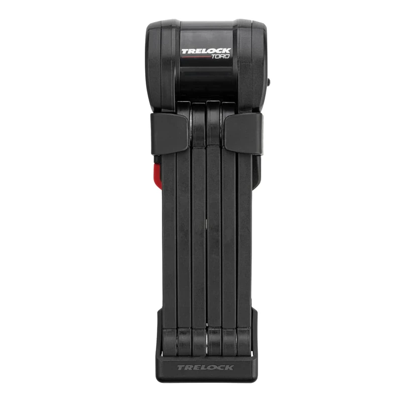 TRELOCK FS 580/90 TORO Faltschloss – Länge 90 cm – Sicherheitsstufe 15 – inkl. X-Press Halter – Fach für Tracking Tag, Schwarz - Image 1