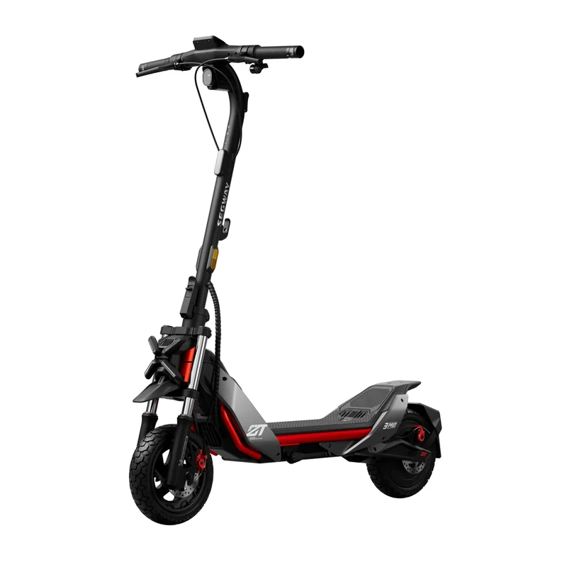 Segway ZT3 Pro D, E-Scooter mit Deutscher Straßenzulassung, 70 km Eco Modus Reichweite, 56km im Sport Modus, Vollfederung, 120 kg Tragkraft, 25% Steigung, Offroad-Reifen, Apple Find My, wasserfest