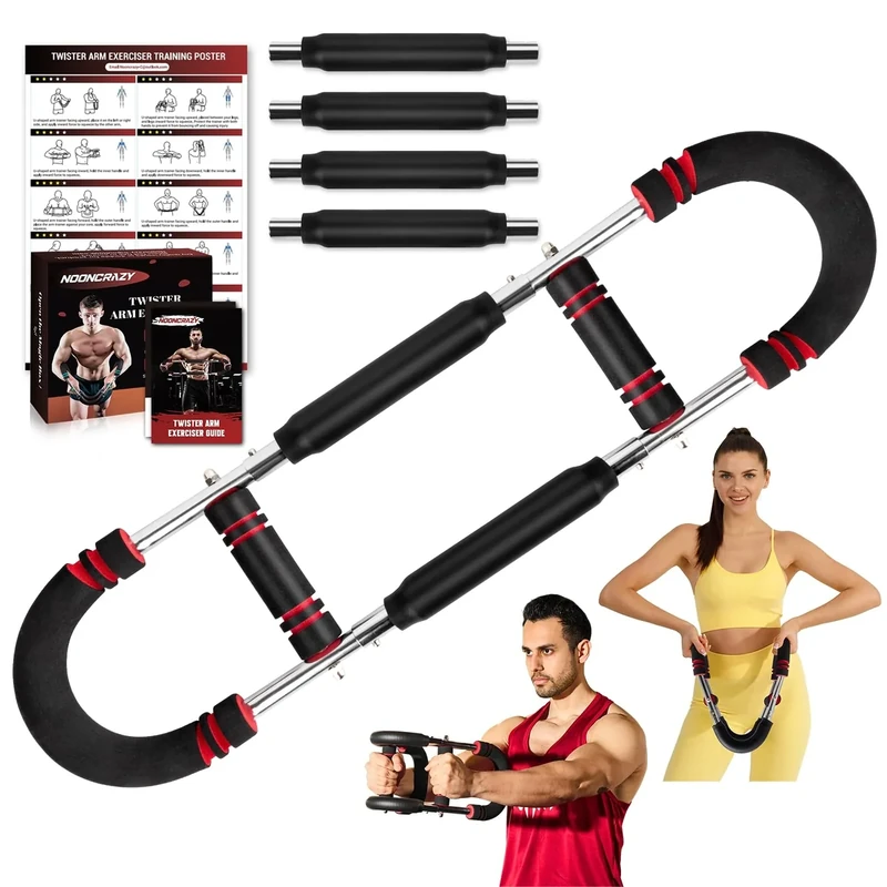 Twister Armtrainer, Verstellbarer Brustmuskel Trainingsgeräte für Zuhause, Arm Chest Trainer mit Poster für Männer & Frauen, Brustmuskeltrainer zur Verbesserung der Oberkörpermuskulatur - Image 1