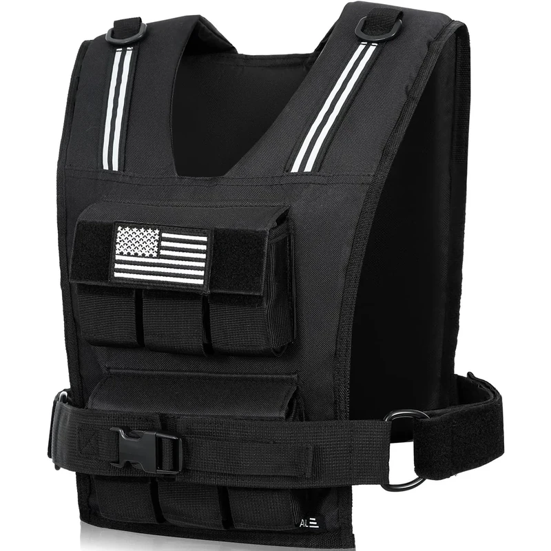 BAGAIL Gewichtsweste für Krafttraining, abnehmbare Eisenplatten, verstellbare Brustgröße, Hochleistungs-Fitnessweste für Mann und Frau, ideal für Fitness-Workouts, Yoga-Training und Aerobic-Übungen