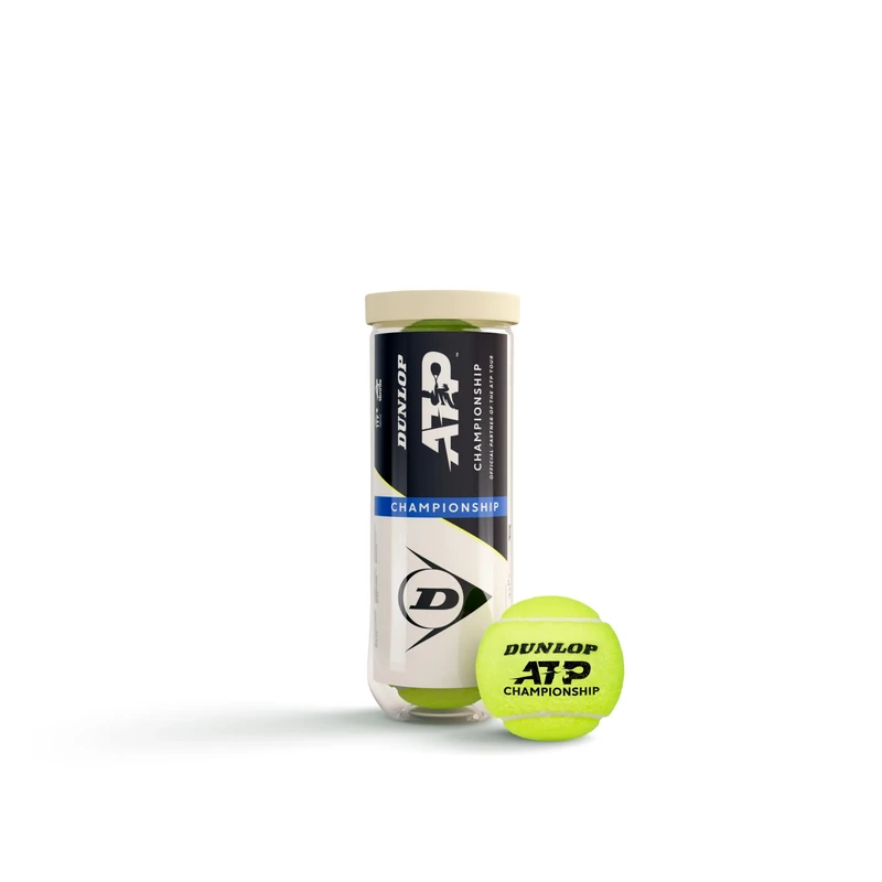 Dunlop Tennisball ATP Championship - für Sand, Hartplatz und Rasen (3 Bälle)