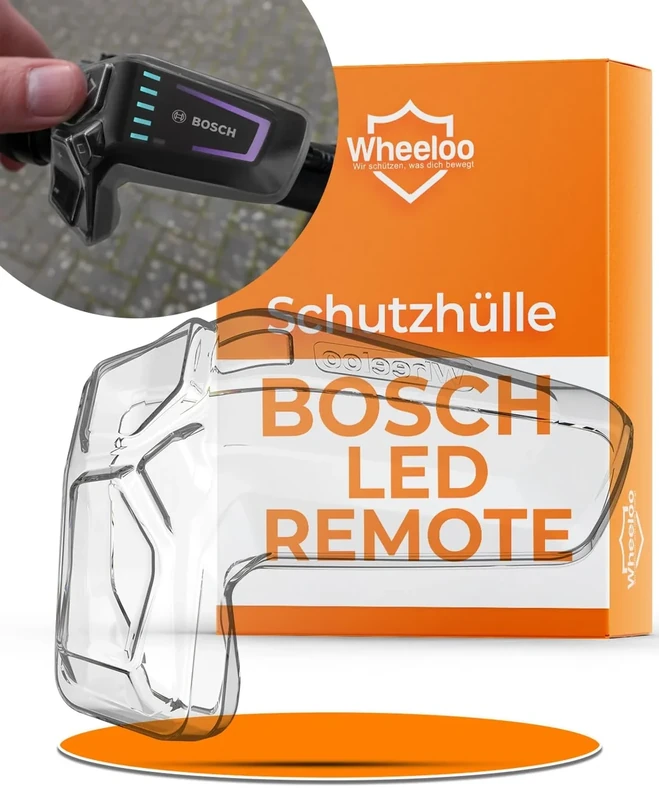 WHEELOO Schutzhülle für Bosch LED Remote I transparent & wasserabweisend I Ebike Steuereinheit Hülle kratzfest & spiegelfrei I E-Bike Schutz Cover für Smart System I Displayschutz Zubehör für E Bike
