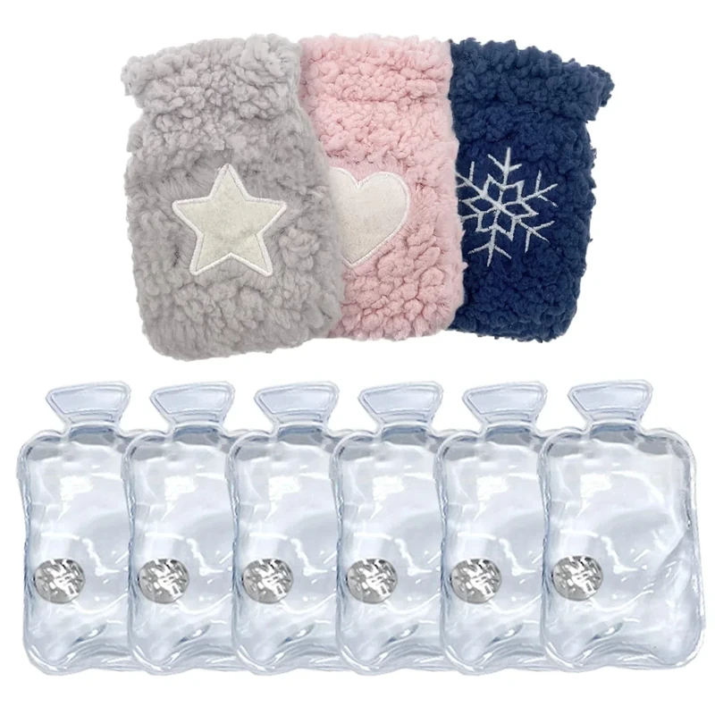 9er Set Taschenwärmer Wiederverwendbar,Handwärmer Weihnachten, Fingerwärmer mit 3 Hand Warmer Bag Plüsch, Liebe Stern,Schnee flocke, Kleine Geschenke Adventskalender Kinder Erwachsene,13x8cm