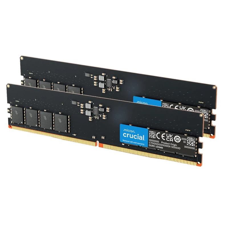 Crucial DDR5 RAM 128GB Kit (2x64GB) 5600MHz, PC Computer Arbeitsspeicher, (auch 5200MHz / 4800MHz) CL46 - CT2K64G56C46U5
