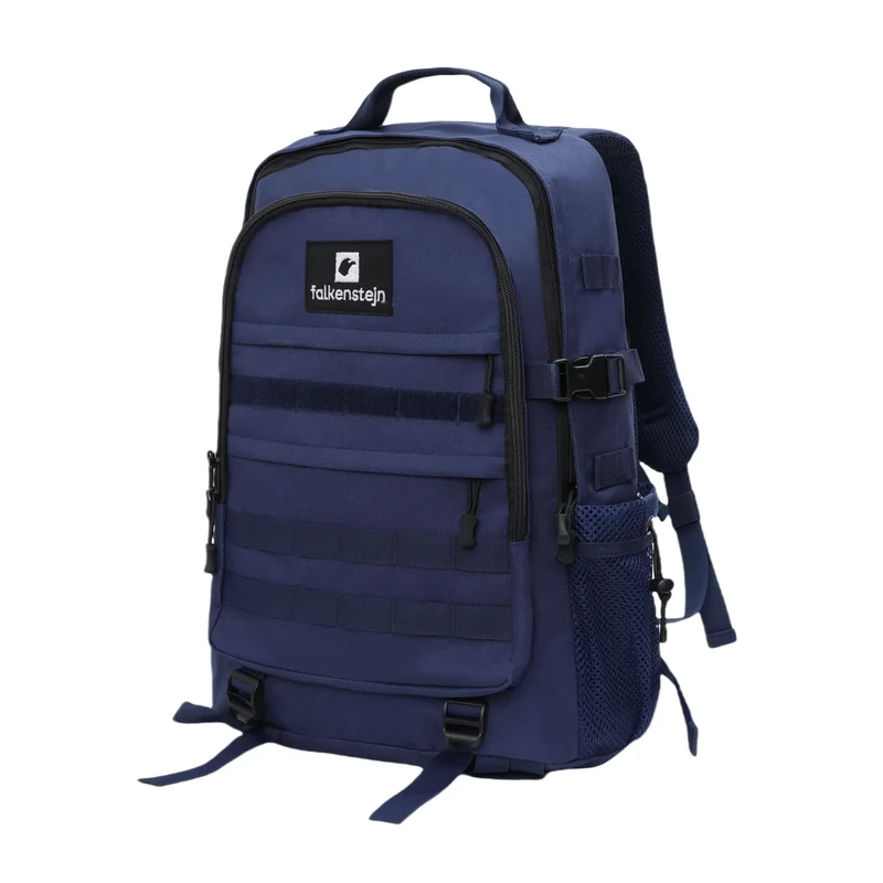 FALKENSTEJN Rucksack für Freizeit Outdooraktivitäten Schule Arbeit Multifunktionsrucksack (navy 35/40L, 35L/40L)